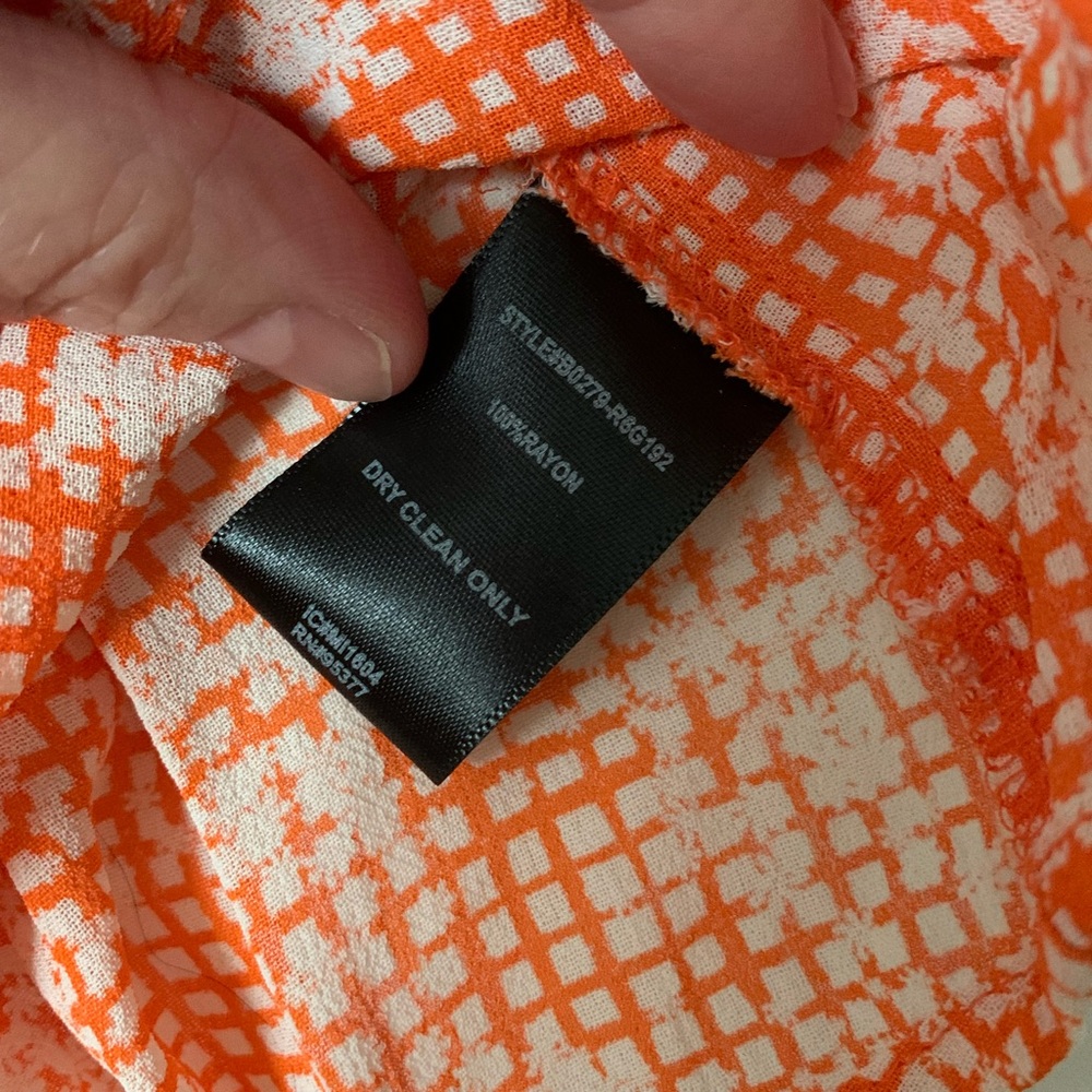 Sanctuary top orange and white XS